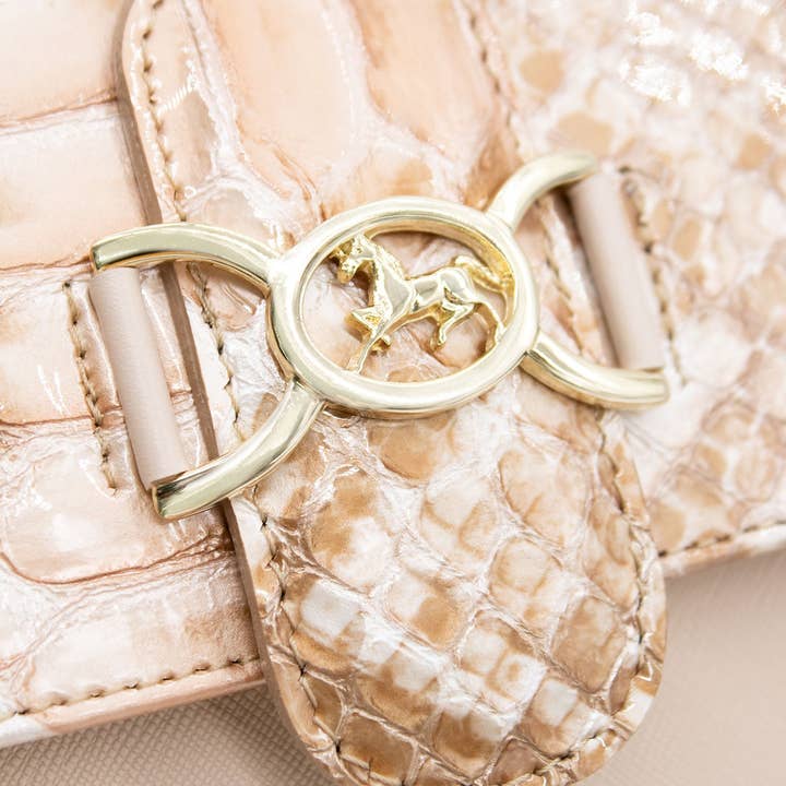 Sac Bandoulière Fleur de Cerisier Sangle Chaîne à Double