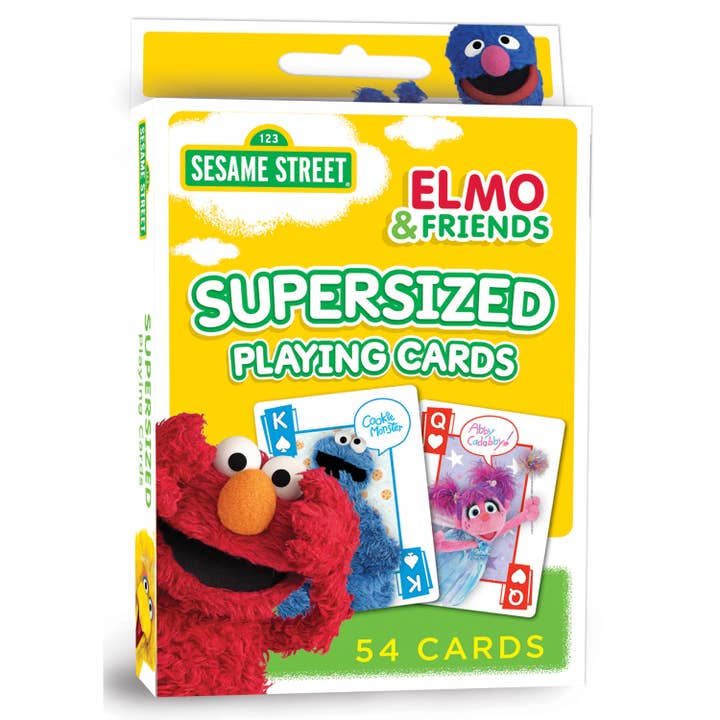 Sesame Street - Elmo & Friends Jumbo Playing Cards for wholesale by Masterpieces Puzzles