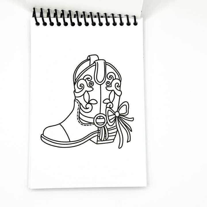 Elizabeth Riley Paperie - Wholesale Colouring and activity book – adult - Western Coloring Book - Unique Gifts 1