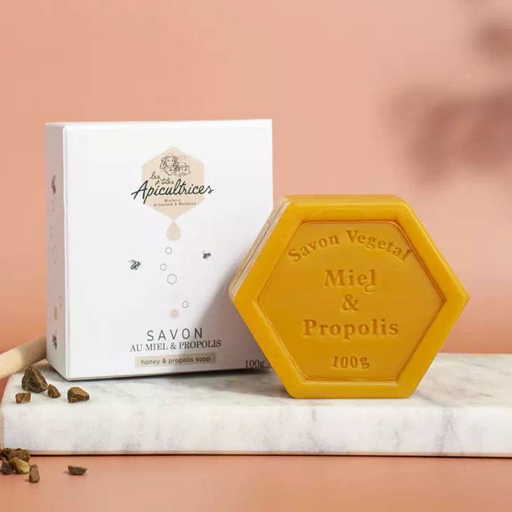 Savon Miel & Propolis for wholesale by Les p'tites Apicultrices
