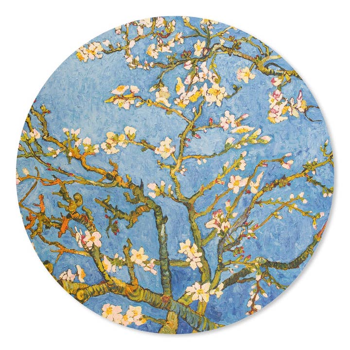 Cercle mural en fleur d'amandier pour la vente par GM decoratie