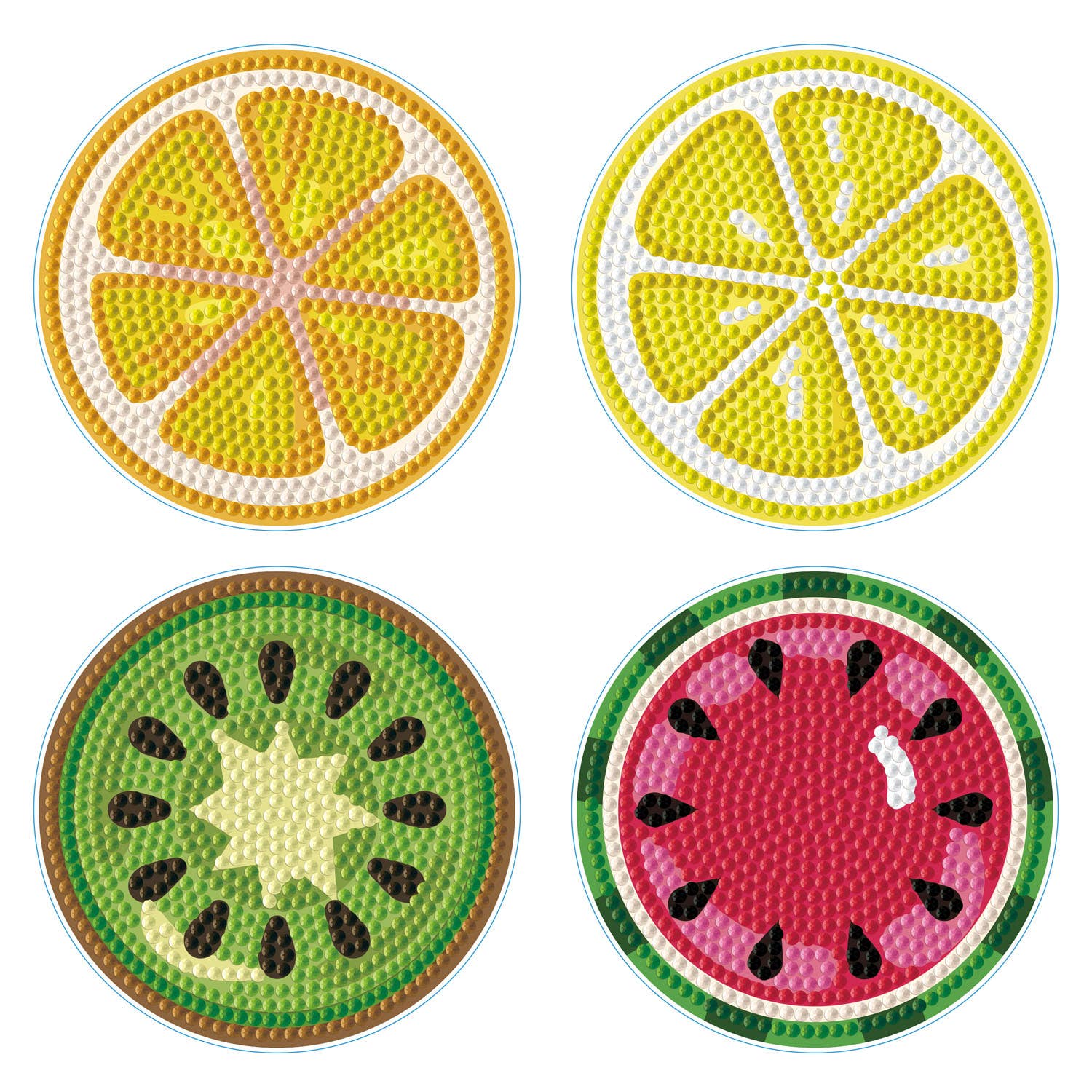 DIAMOND DOTZ® - Wholesale DIY Craft Kit - Coasters - Tutti Frutti0