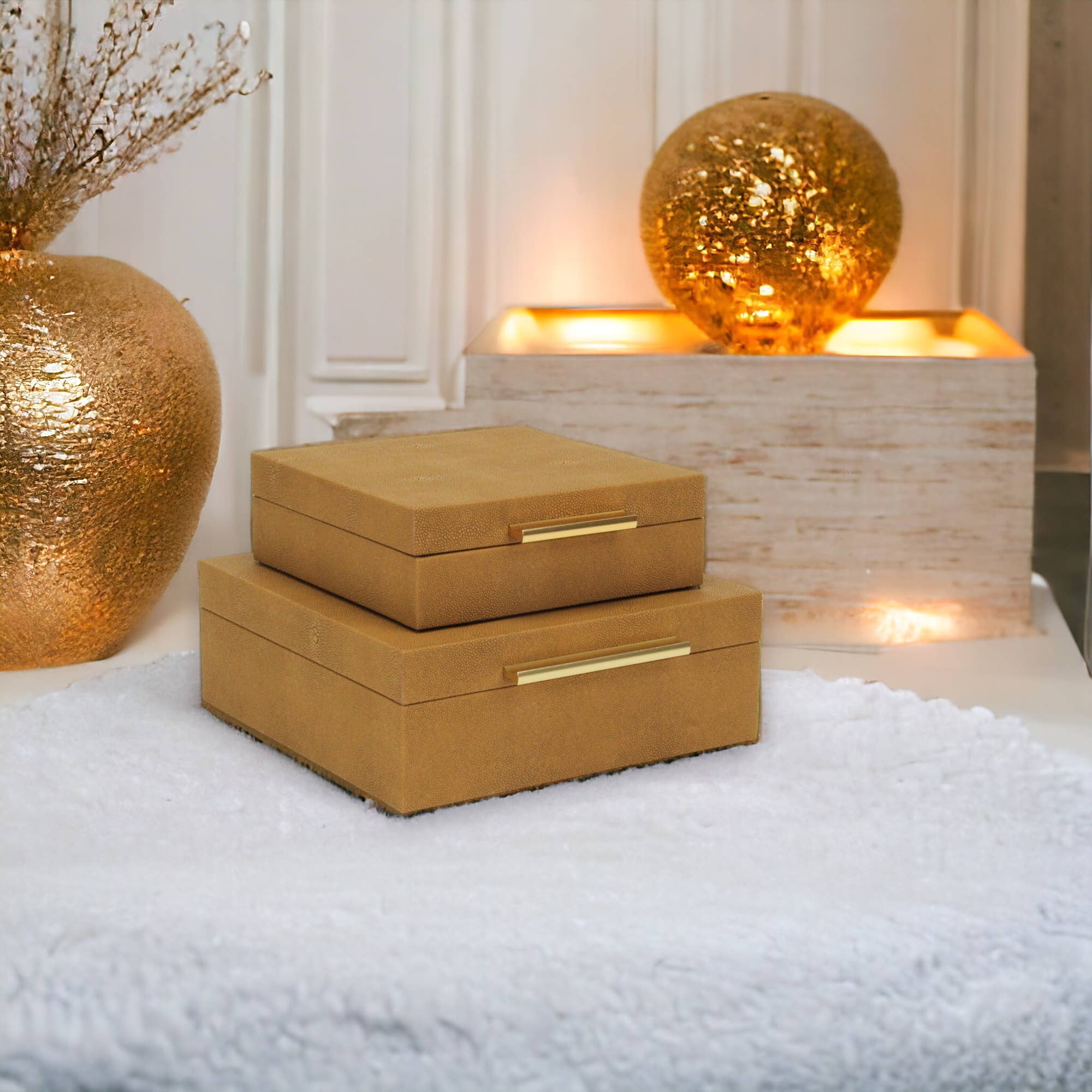 Cheungs Home Decor - Wholesale Decoratief doosje - Lusan set decoratieve vierkante dozen9