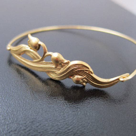 Frosted Willow - Wholesale Bangle bracelet - Lily of the Valley Bangle Bracelet2