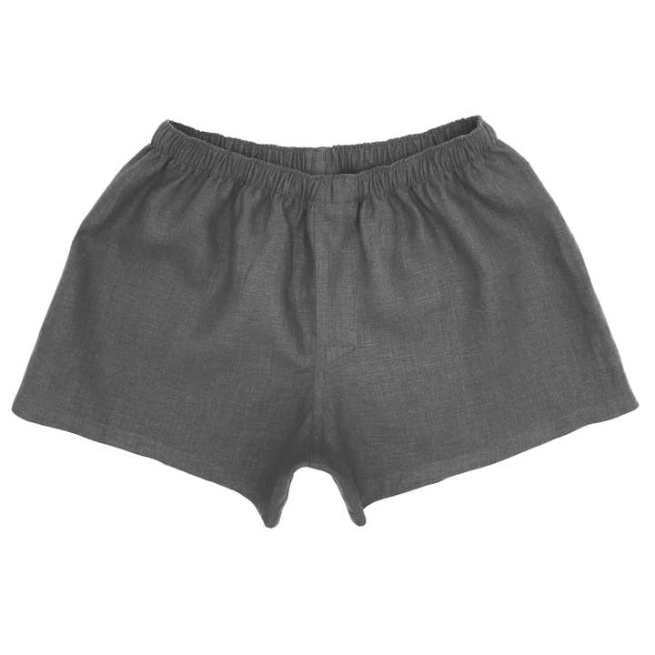 Kolgrå Hipsterunderkläder Unisex linne Boxershorts för wholesale av DucksnFoxes