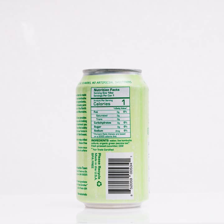 Kombucha Town - Wholesale Sparkling Water - Cucumber - Live Seltzer Water