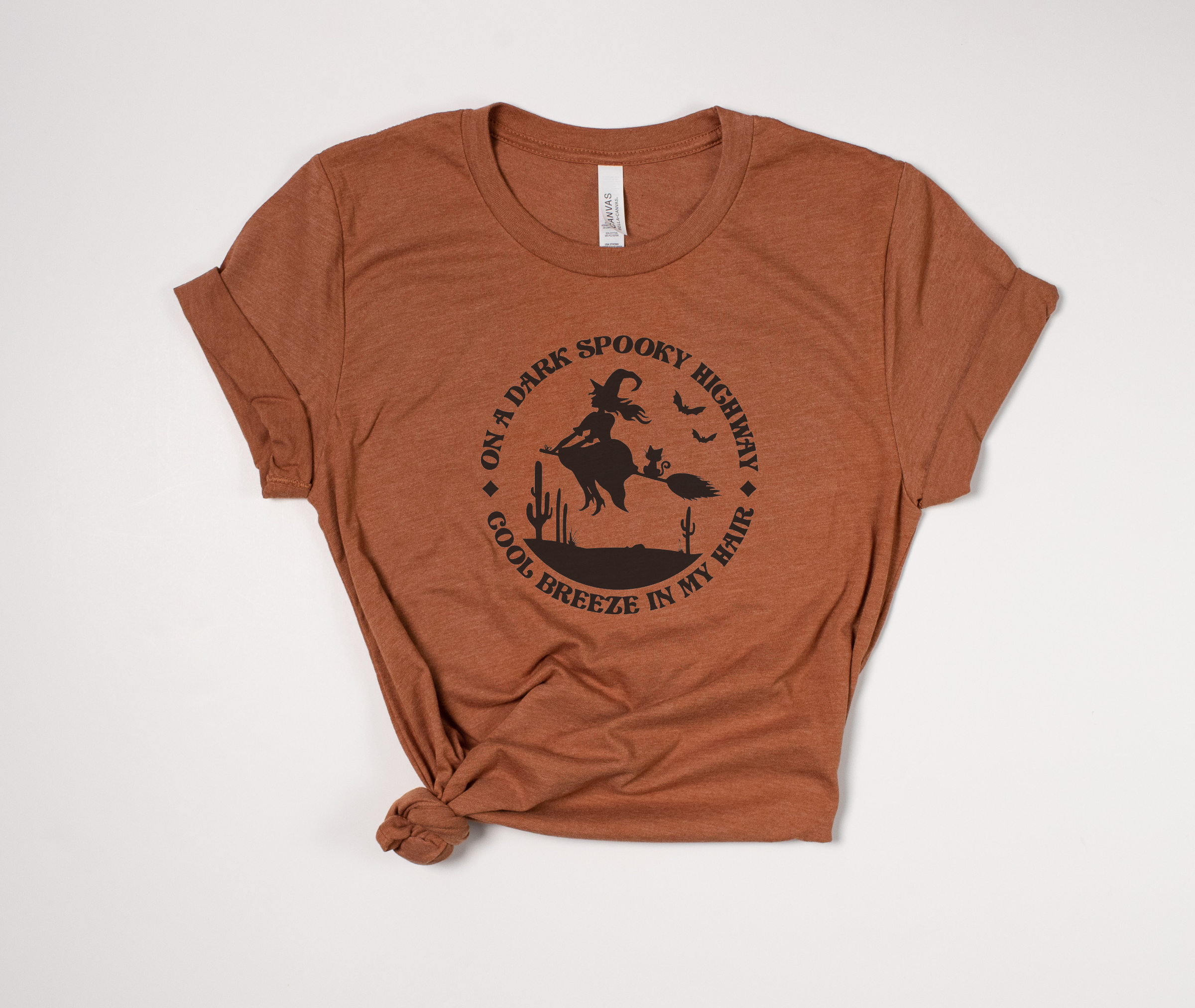 Stiles Tee Co. - Wholesale T-shirt met print - Uniseks - Vintage Halloween heksen-T-shirt - retro herfstshirt met print3