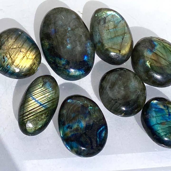 KayleeNYC - Wholesale Spiritual Stone/Crystal - Wholesale Lot 2 Lbs Natural Labradorite Palm Stone Crystal3