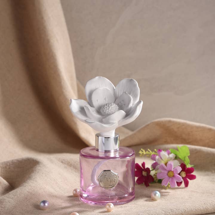 Pretty Valley Home - Wholesale Reed Diffuser - Magnolia Flower Diffuser Gift Set - Elegant Peony5