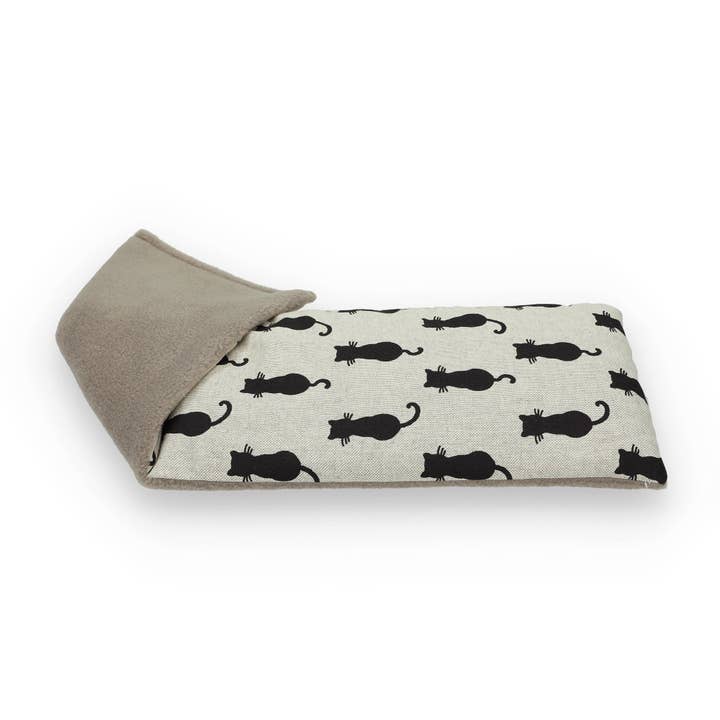 Cats Black - Duo Fabric Wheat Bag for wholesale by The Wheat Bag Company