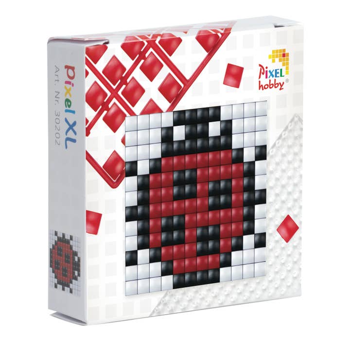 Pixelhobby - Wholesale DIY Craft Kit - Kids - DIY Sustainable Pixel XL Starter Set - Ladybug