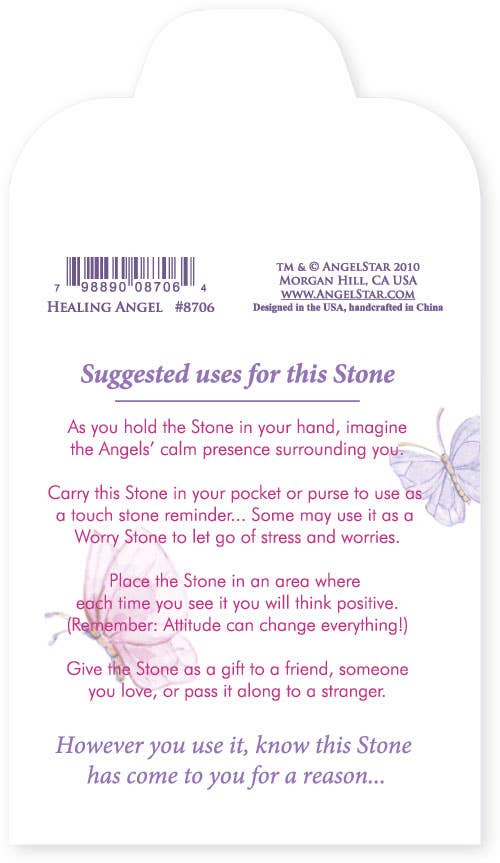 AngelStar - Wholesale Keepsake Coin/Token - Healing Angel Stone 3