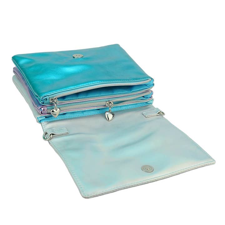 Betsy Dare - Wholesale Clutch Bag - Women's - Lightning Bolt Romy Convertible Clutch in Iridescent Dream2