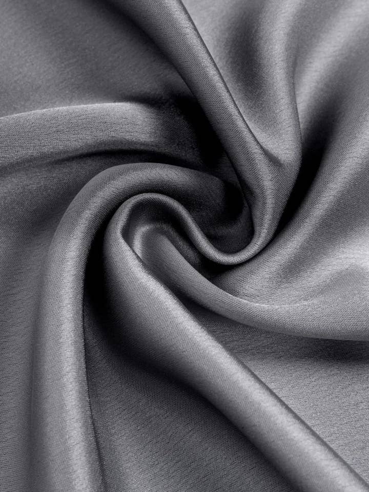 HIDDENBRAND - Wholesale Skirt - Women's - Satin High-Waisted Drawstring Tie Maxi Skirt5