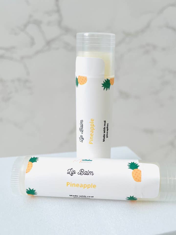 Pineapple Flavored Lip Balm for wholesale by Mellow Melanin LLC