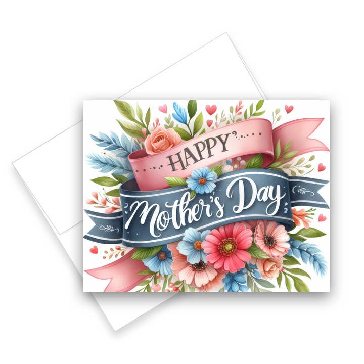 Tarjeta de felicitación floral para el Día de la Madre - Juego de 1 o 4 para venta al por mayor de Aria Rae