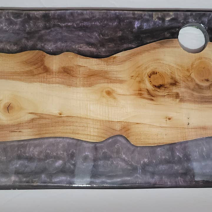 Side/centre Resin Serving Board for wholesale by WoodShack Curiosities