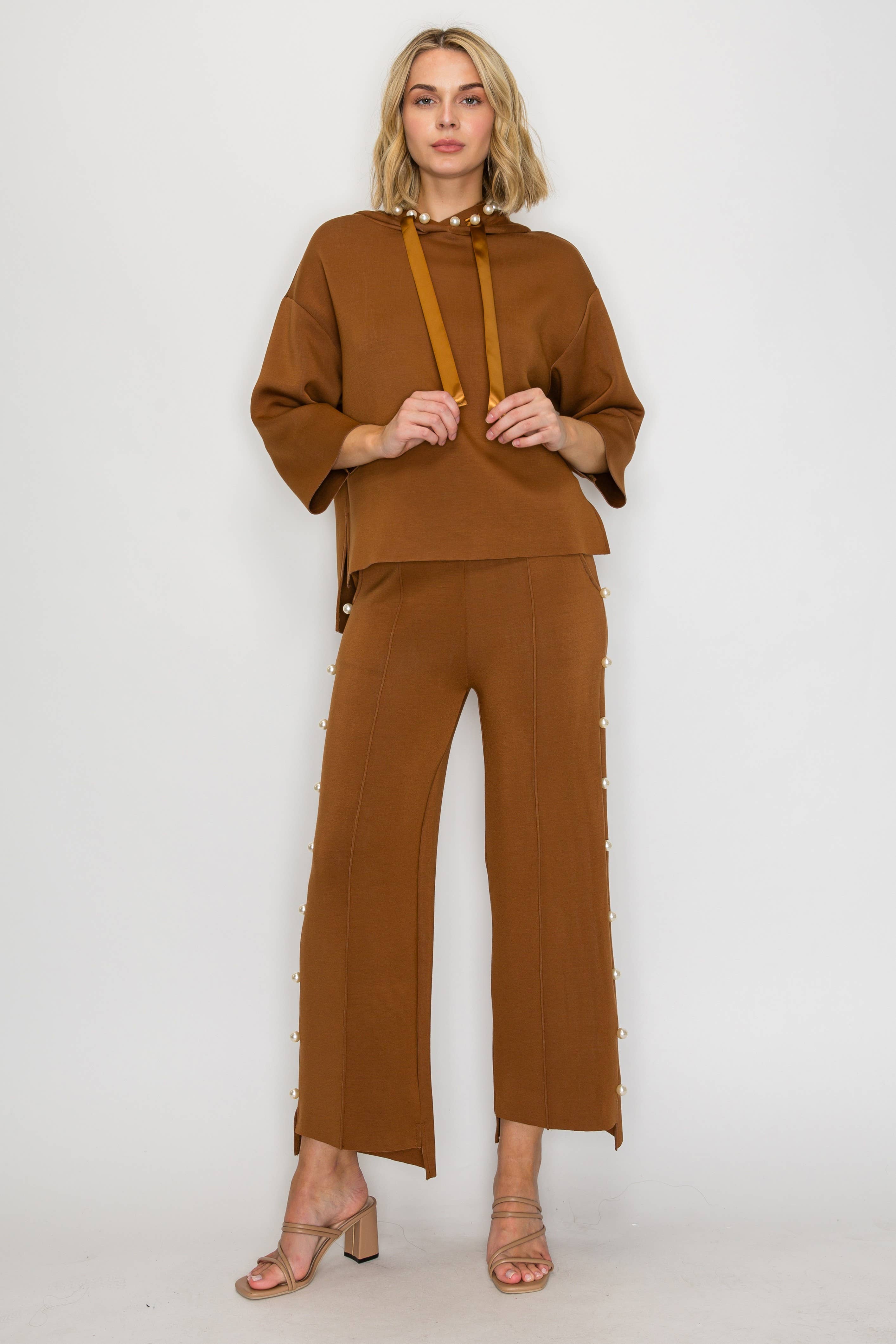 Joh Apparel – Großhandel Hose – Damen – Farrah French Scuba Pearl Lange Hose51