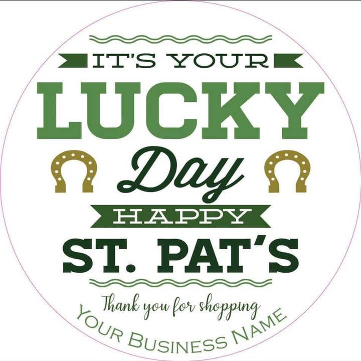 Pegatinas «Lucky Day» Personalizadas (100) para venta al por mayor de KL Design Works