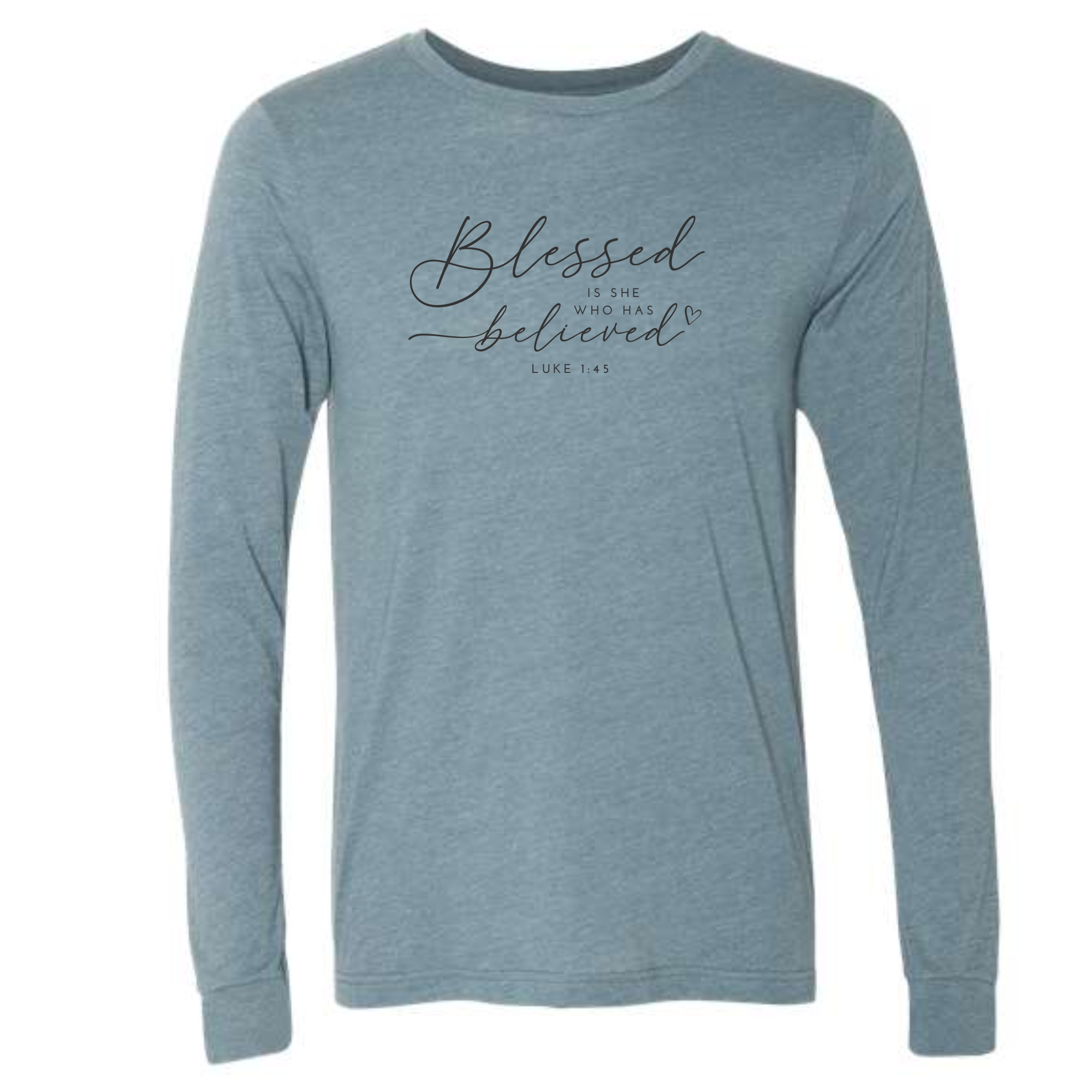 Faith & Life Christian Brands – Großhandel T-Shirt mit Siebdruck – Damen – Blessed Fall Graphic Langarmshirt mit benutzerdefiniertem Vers oder Text13
