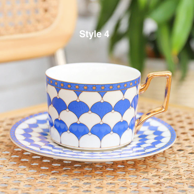 Homerely (We Cover All Import Duties) - Vendita all'ingrosso Tazza da tè/caffè - Set tazza da caffè e piattino stile britannico con confezione regalo3