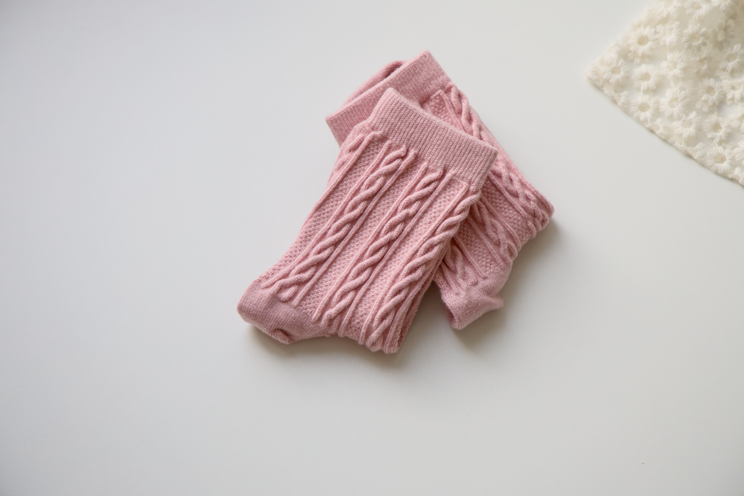 Happy Knits - Venta al por mayor Calcetines - Mujer - Calcetines retro Warm Twist - Calcetines de lana tejidos de color sólido0