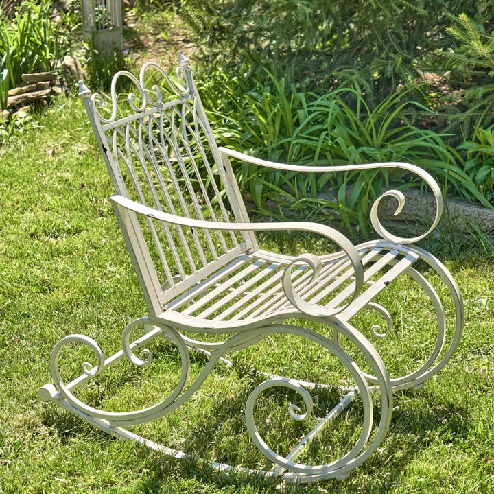 Zaer Ltd. International - Wholesale Bench - Iron Rocking Garden Furniture "Tatiana" Collection- 4 Option22