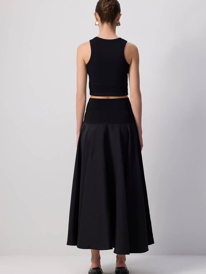 Siyah CORSET CUPRA SKIRT for wholesale on Faire3