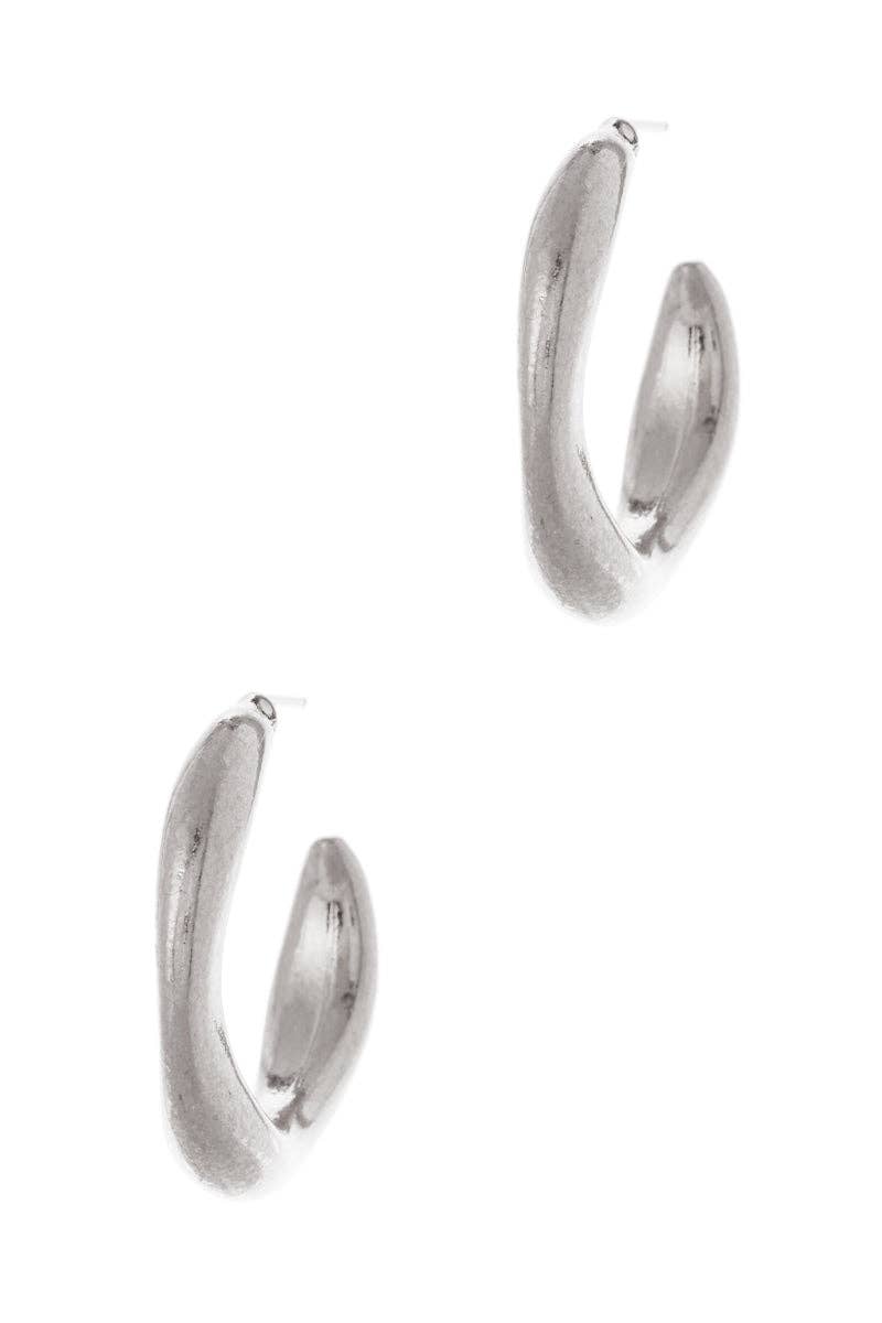 Designature New York - Wholesale Hoop Earrings - Vintage Metal Ypoallergenic Titanium Post Earrings0