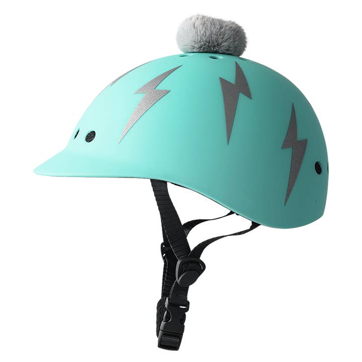 Sawako: The Stylish Helmets – wholesale Bike/scooter – Kids – Kids Lightning Bolt: Turquoise1