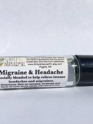 Migraine and Headache Relief - Essential Oil Roll On for wholesale by Simple Natural Apothecary
