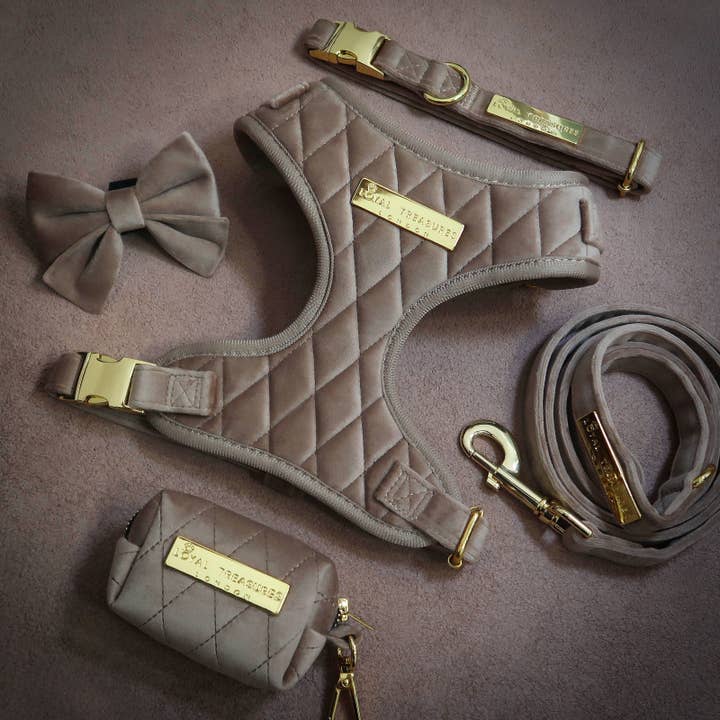 Cafe au Lait Chic Velvet - Build Your Own Harness Bundle for wholesale by Loyal Treasures