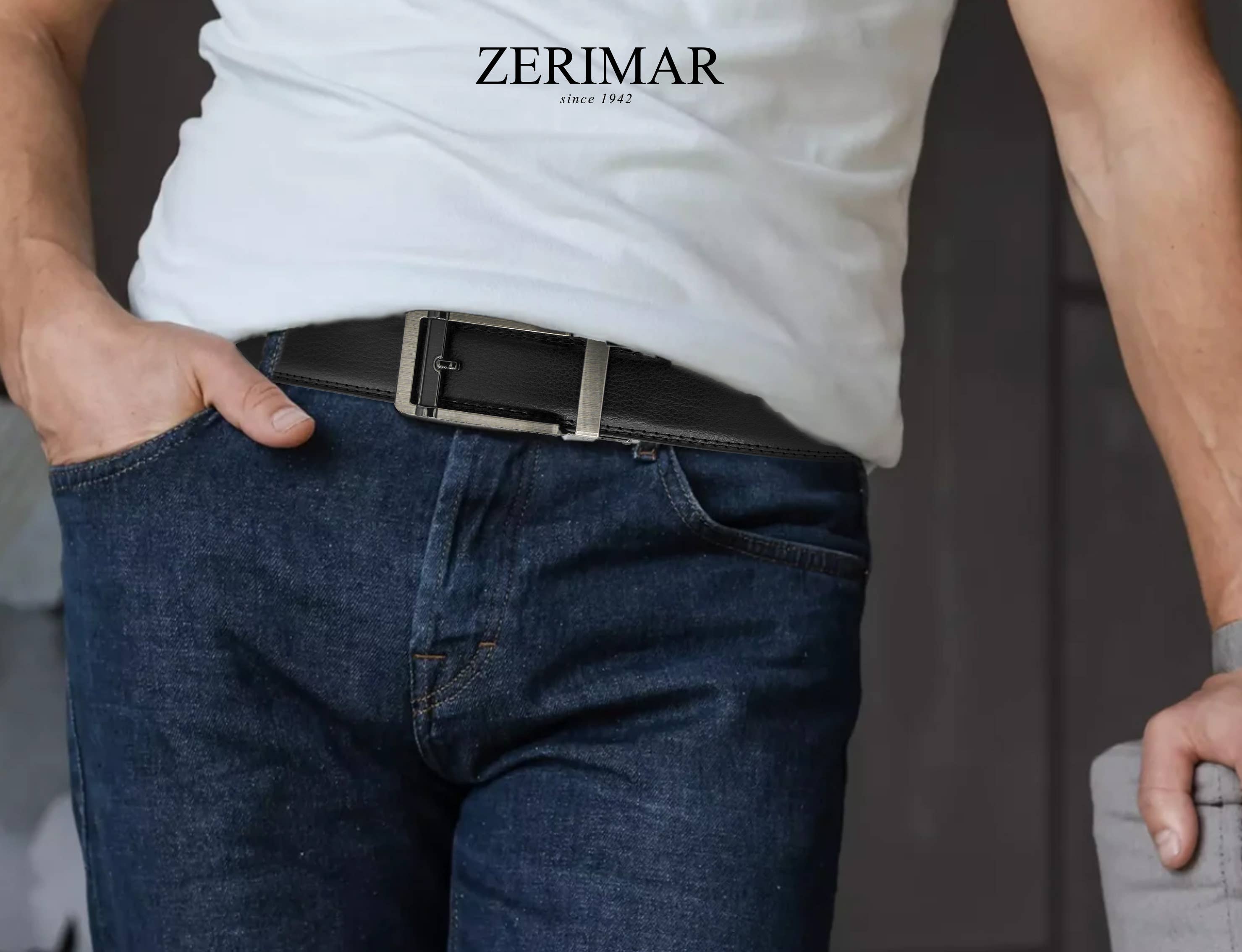Zerimar 1942 - Wholesale Belt - Men's - Zerimar Premium Leather Belt – Elegant 30mm Automatic Buckle7