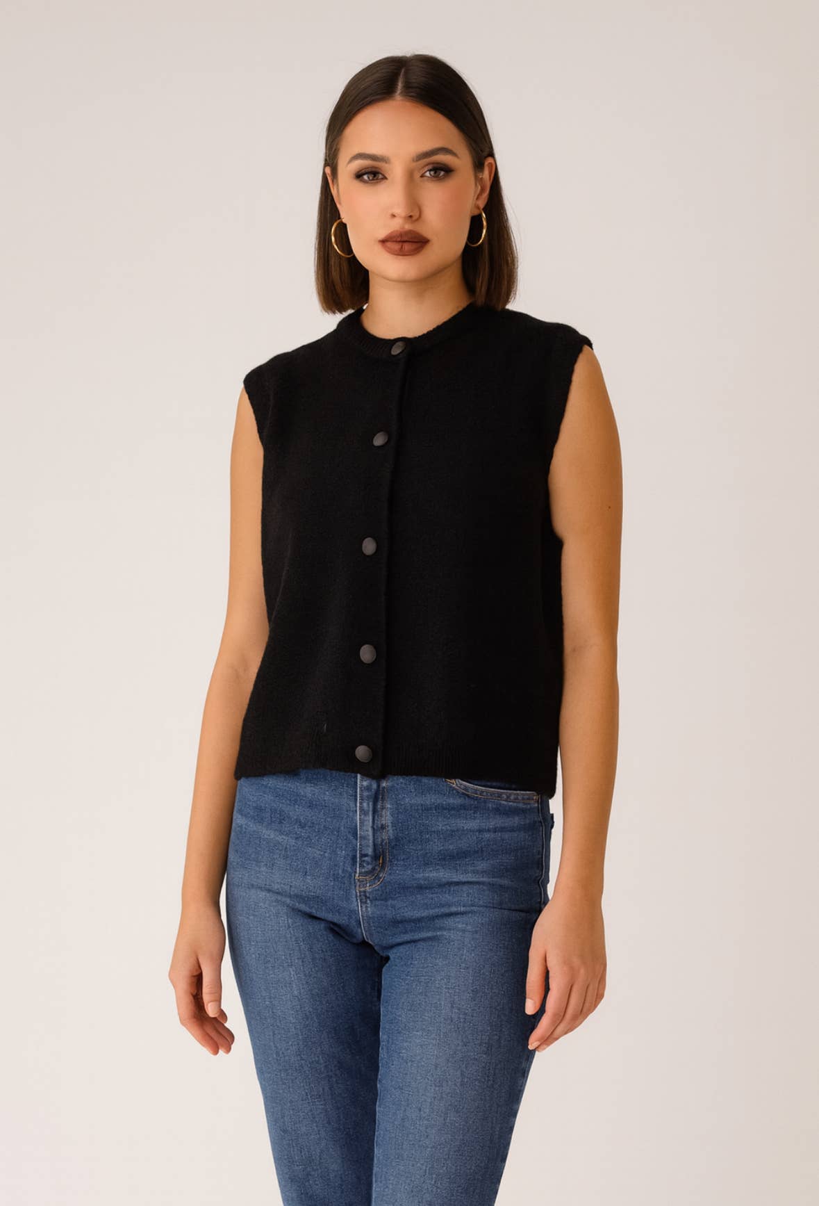 LUCCE - Wholesale Knit Sweater - Women's - Loose knit cardigan - PU0870