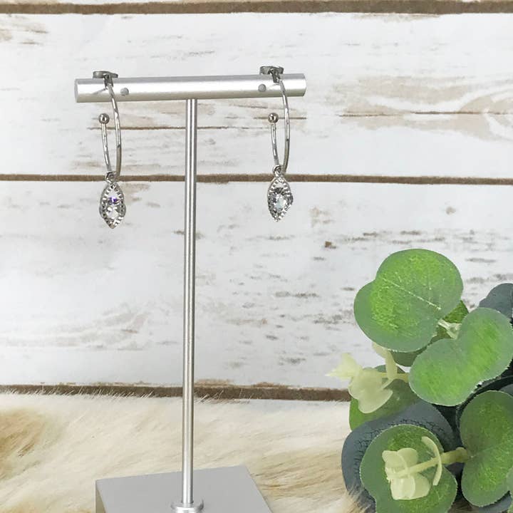 Magnolia & Peach Jewelry Boutique, LLC - Wholesale Dangle Earrings - Ariana Stud Hoops0