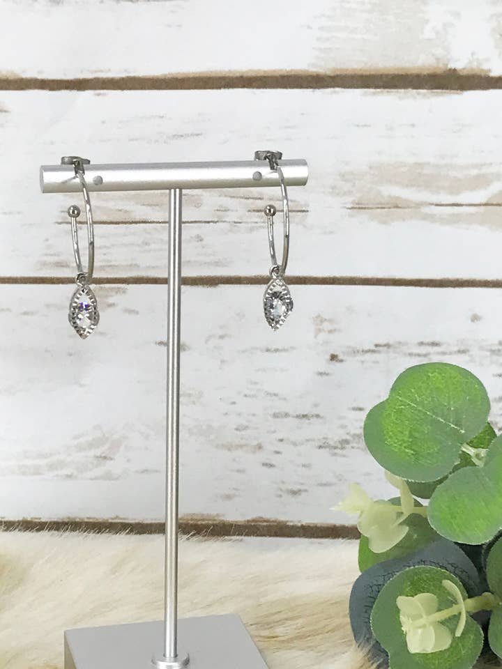 Ariana Stud Hoops for wholesale by Magnolia & Peach Jewelry Boutique, LLC