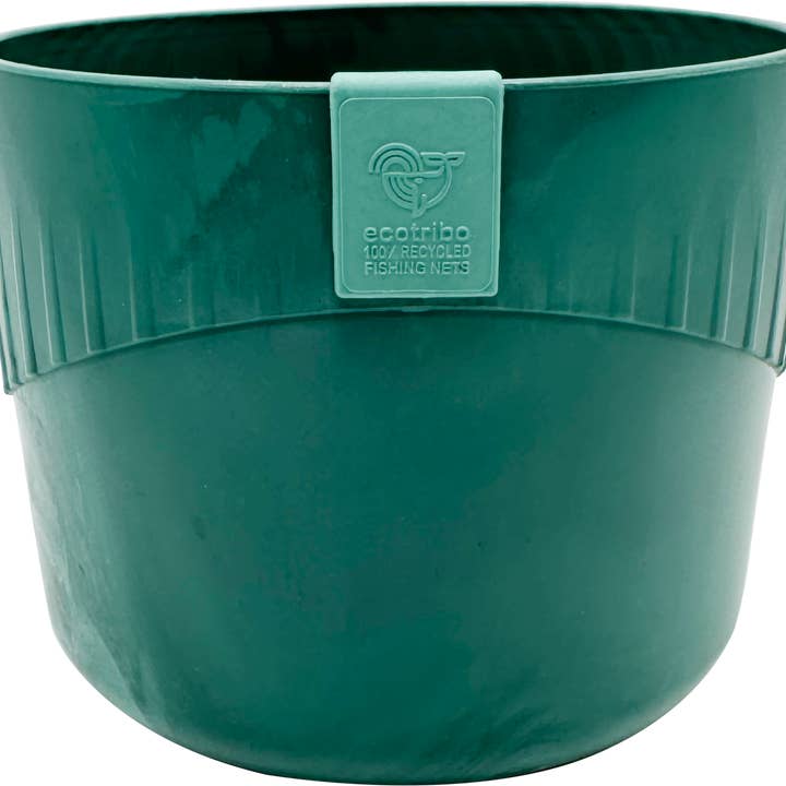 Blue Grey Ecotribo Small Recycled Ghost Net Plant Pot - MISTY CLIFFS for wholesale on Faire7