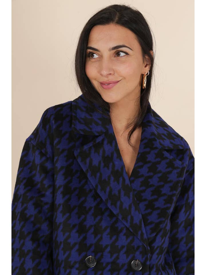 Attentif Paris – wholesale Rock - Dam – Houndstooth-mönstrad kappa9