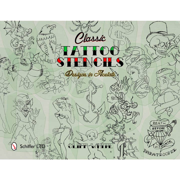 Schiffer Publishing - Wholesale Book - Adult - Classic Tattoo Stencils: Designs in Acetate