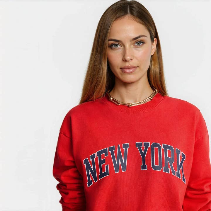 New York sweatshirt voor wholesale door House of Lulu