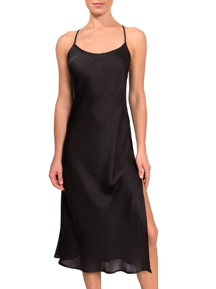 Camicia da notte Sloan T-Back - Rasatello di cotone di lusso per la vendita all'ingrosso da parte di Everyday Ritual