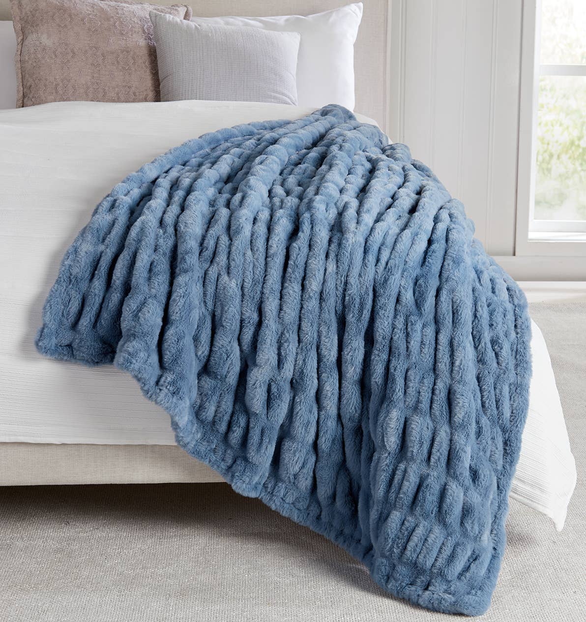 Springtree Home - Wholesale Throw Blanket - Luxury Heavyweight Ruched Throw Blankets 50" x 60" 9