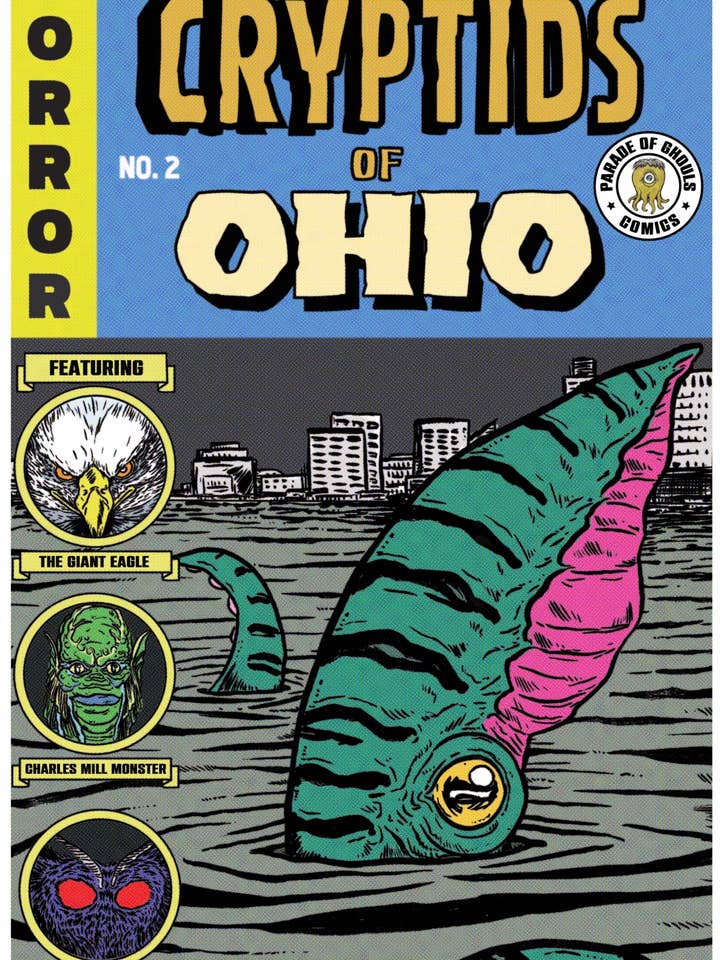 Cryptids of Ohio No. 2 print for wholesale by Parade of Ghouls