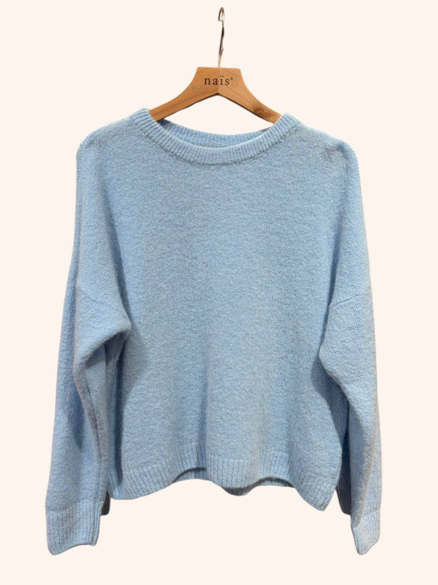 NAÏS PARIS – wholesale Pullovertröja - Dam – Rundhalsad tröja med långa ärmar i 30% superfint alpacka20