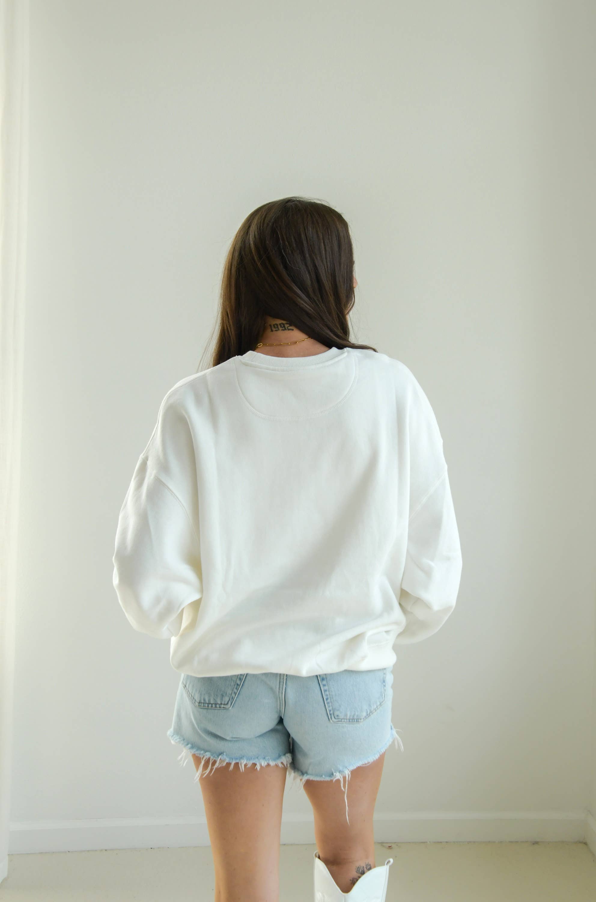 BLANC Système d'exploitation multimédia SD State Malone Fleece Crew en vente sur Faire2