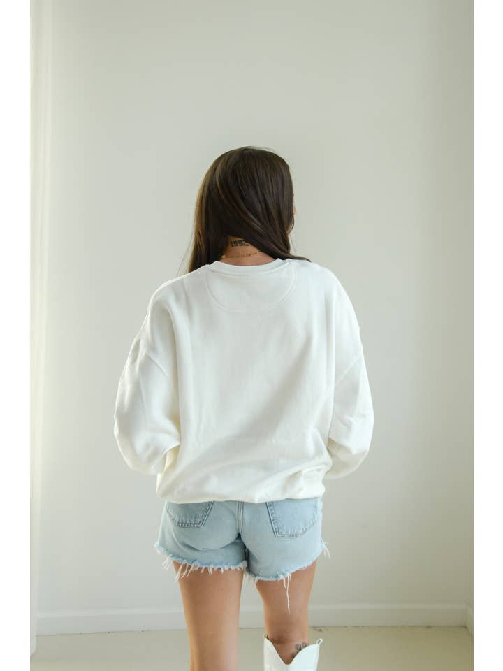 BLANC Système d'exploitation multimédia SD State Malone Fleece Crew en vente sur Faire2