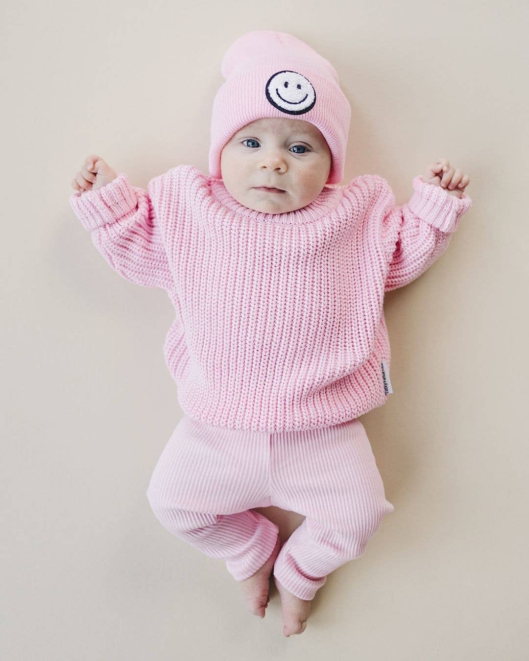 Lucky Panda Kids - Wholesale Knit Sweater - Kids - Chunky Knit Sweater | Pink3