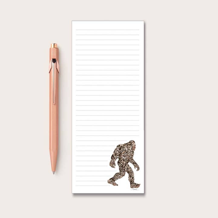 Bloc de notas para refrigerador Bigfoot para venta al por mayor de Amanda Klein Co.