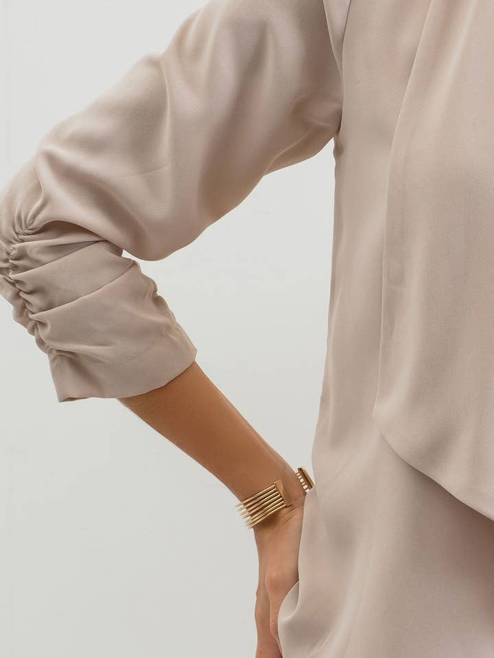 Blu Pepper - Vente Blazer – femme - Blazer à manches 3/4 froncées13