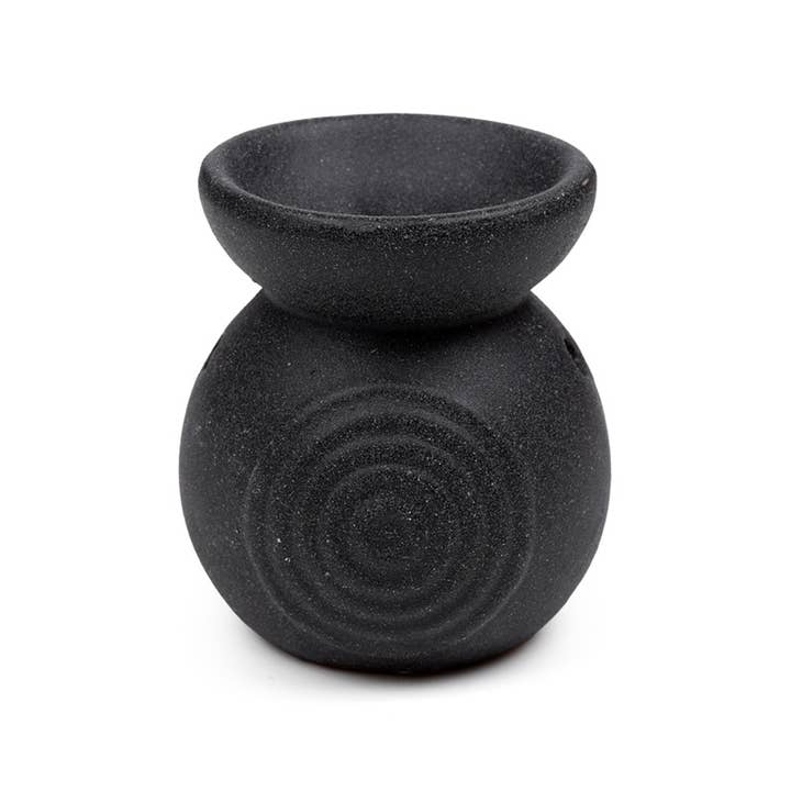 Puckator Ltd - Wholesale Oil Warmer - Eden Small Speckled Spiral Embossed Oil Burner
